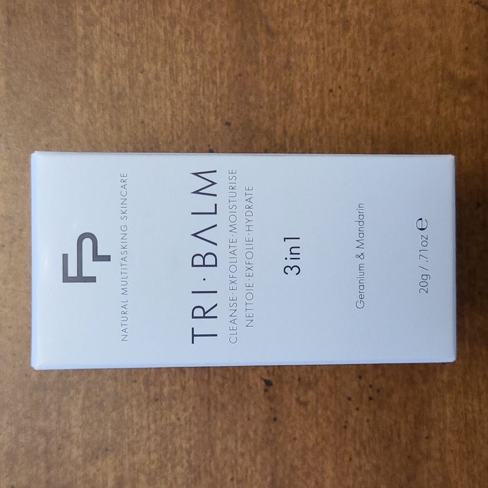 TRI-BALM Cleanse Exfoliate Moisturize 3 in 1 - Geranium & Mandarin